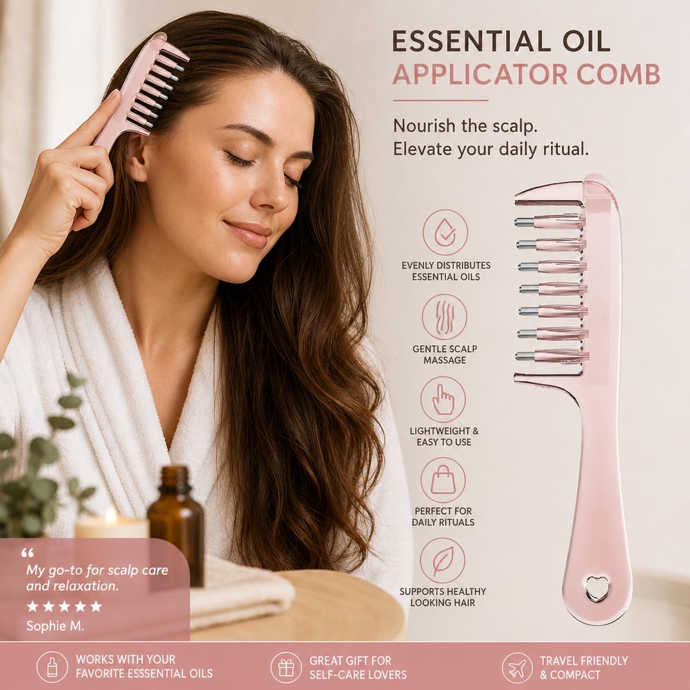 Scalp Massage Oil Comb